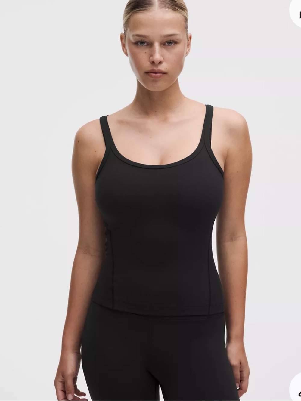 NWT lululemon Align Scoop-Neck Waist-Length Tank Top Black Size 10